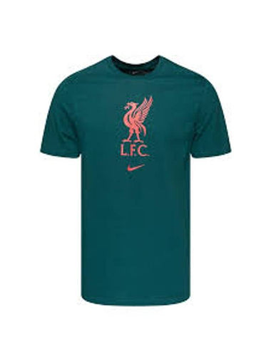 Liverpool Crest Short Sleeves T Shirt Green - NIKE - BALAAN 1