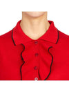 Cashmere Silk Knit Top Red - DIOR - BALAAN 7