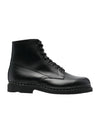 Men's IMBATTABLE Leather Walker Boots Black - PARABOOT - BALAAN.