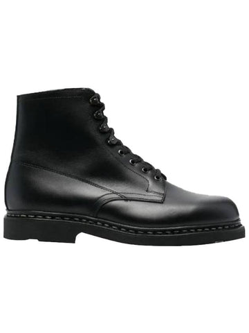 Men's IMBATTABLE Leather Walker Boots Black - PARABOOT - BALAAN.