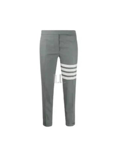 Men's Plain Weave 4 Bar Low Rise Skinny Straight Pants Grey - THOM BROWNE - BALAAN 2