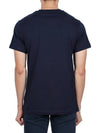 Embroidered Logo Short Sleeve T-Shirt Navy - BURBERRY - BALAAN 5