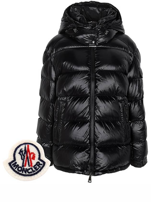 Black Mare Hooded Goose Down Jacket MAIRE 1A00142 68950 999 00558 - MONCLER - BALAAN 1