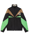 Nylon Zipper Windbreaker Jacket Black - GUCCI - BALAAN 2