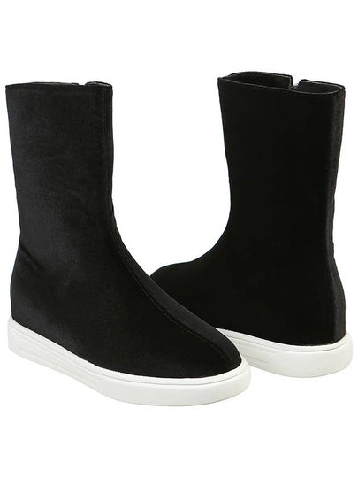 Velvet Golf Middle Boots Black - MILESANDMILESANDMILES - BALAAN 2