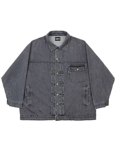 batwing oversized denim jacket gray - AJOBYAJO - BALAAN 2