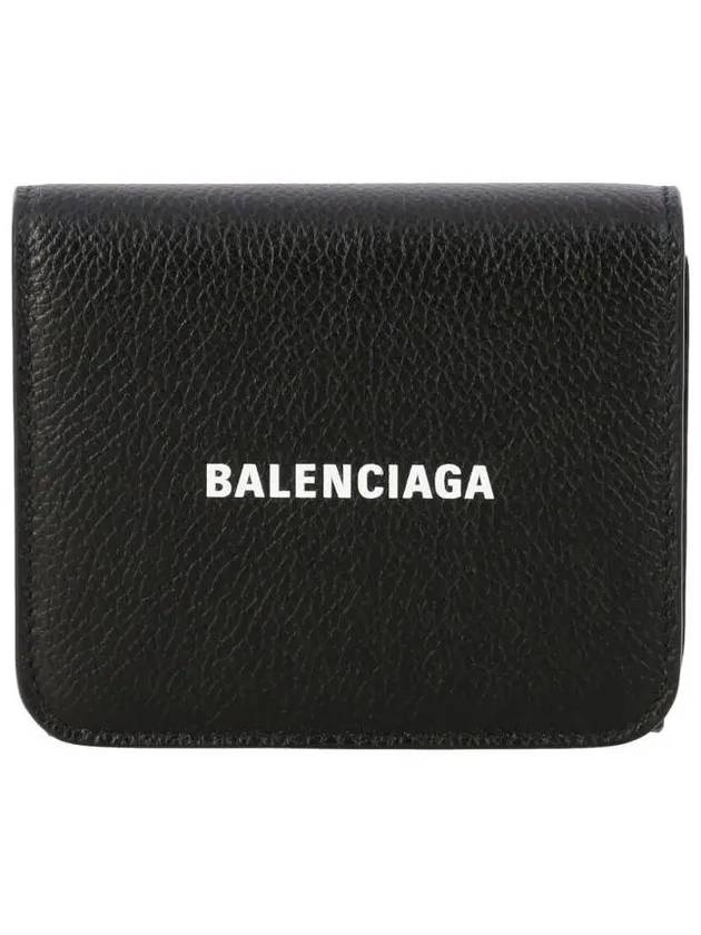 Logo Compact Wallet Black - BALENCIAGA - BALAAN 3