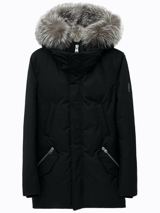 Edward Silver Fox Fur Hoodie Down Parka Black - MACKAGE - BALAAN 2