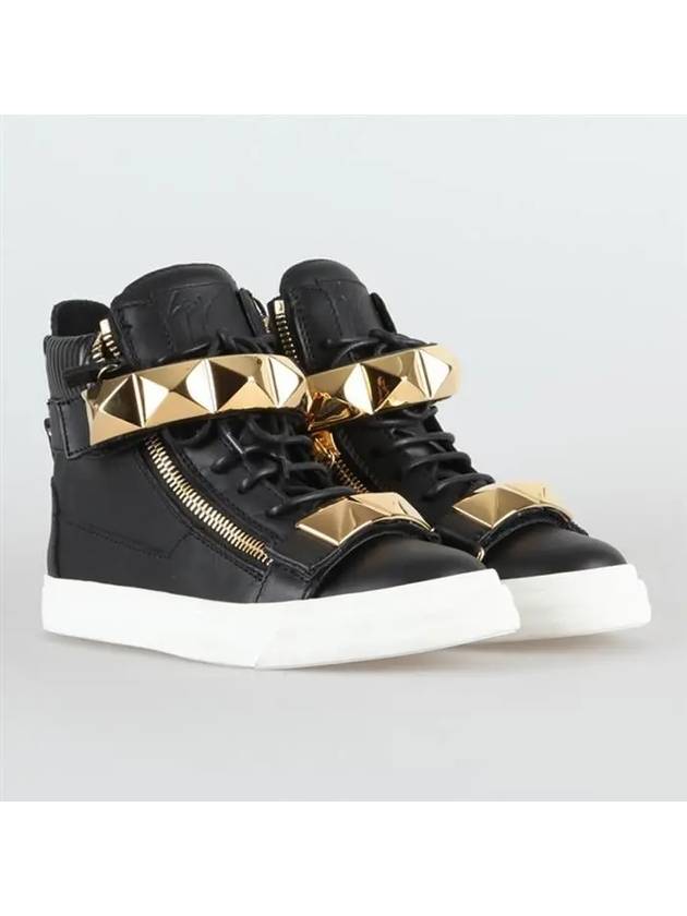 Gold Velcro High Top RW4079 BK - GIUSEPPE ZANOTTI - BALAAN 1