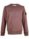 Garment Dyed Cotton Crewneck Sweatshirt Brown - STONE ISLAND - BALAAN 2