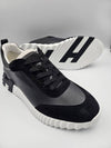 Bouncing Leather Low Top Sneakers Noir - HERMES - BALAAN 3