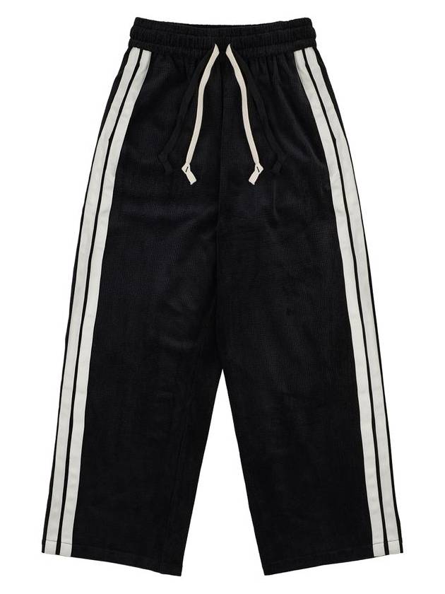 Corduroy Lining Wide Pants Black - PEOPLE OF THE WORLD - BALAAN 3