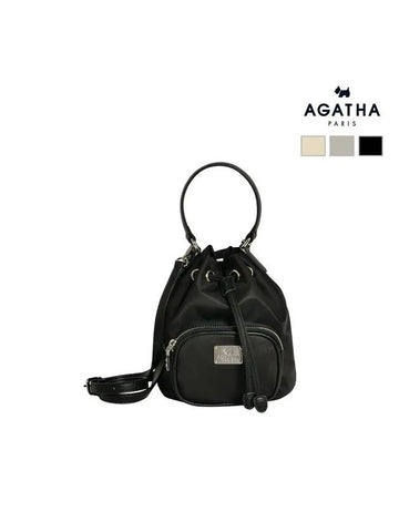 Satin Micro Bucket Bag - AGATHA APPAREL - BALAAN 1