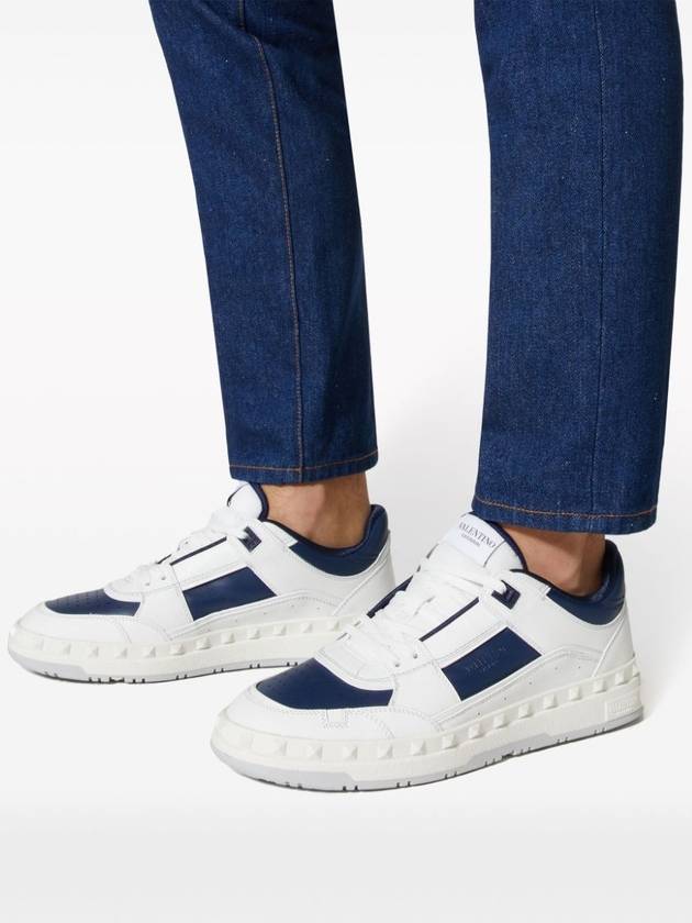 Freedots Calfskin Low Top Sneakers Blue - VALENTINO - BALAAN 6