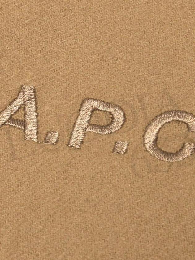 Ambroise Embroidered Muffler Camel - A.P.C. - BALAAN 6