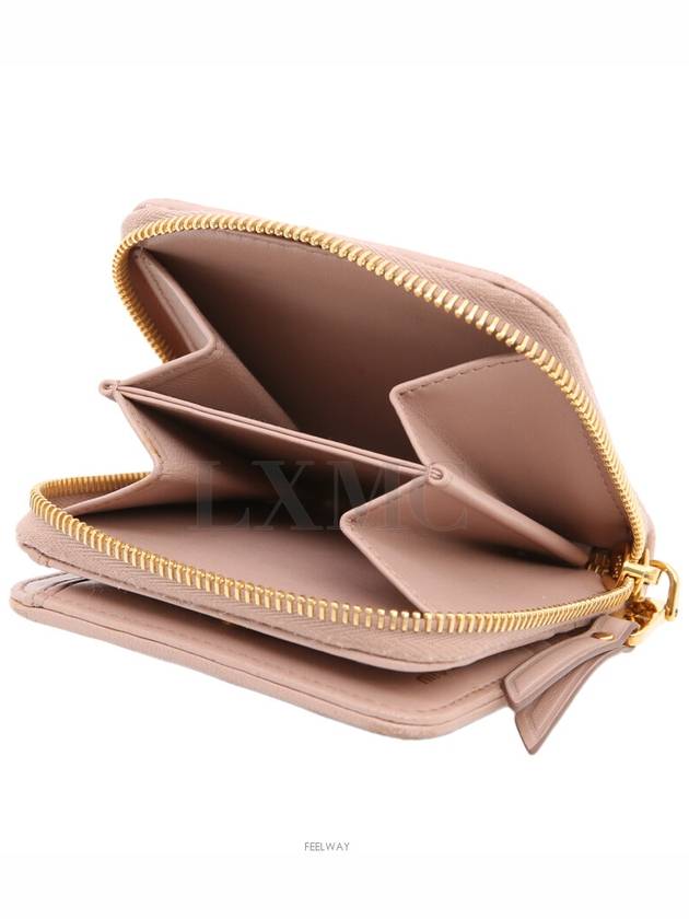 Matelasse zipper wallet pink half 5ML522 - MIU MIU - BALAAN 10