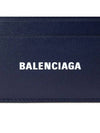 Logo Print Card Wallet Navy - BALENCIAGA - BALAAN 7