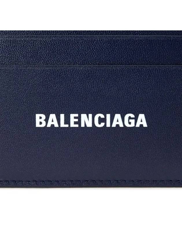 Logo Print Card Wallet Navy - BALENCIAGA - BALAAN 7