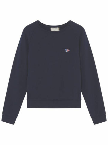 Maison Kitsune Fox Embroidery Sweatshirt Navy AW00302AT1504 - MAISON KITSUNE - BALAAN 1