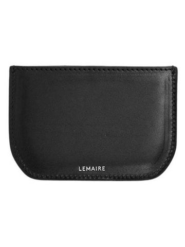 Calepin Shiny Box Leather Card Wallet Black - LEMAIRE - BALAAN 1