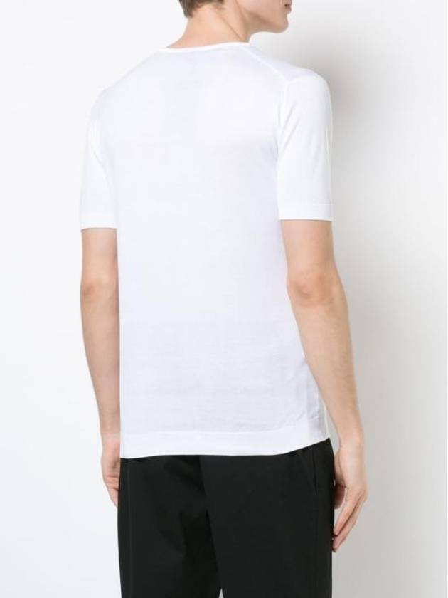 Short Sleeve T Shirt BELDENWHITE White - JOHN SMEDLEY - BALAAN 4