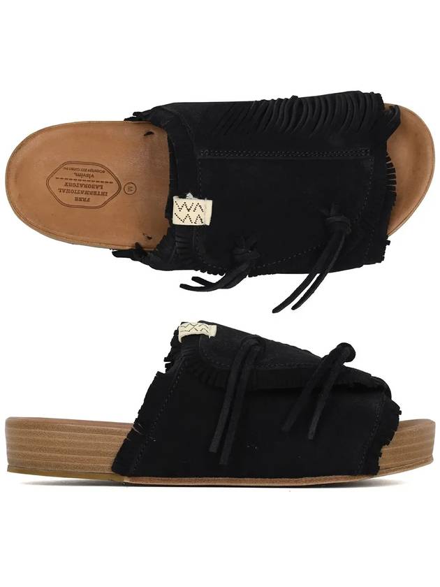 Christo Shaman Folk Slippers Black - VISVIM - BALAAN 2