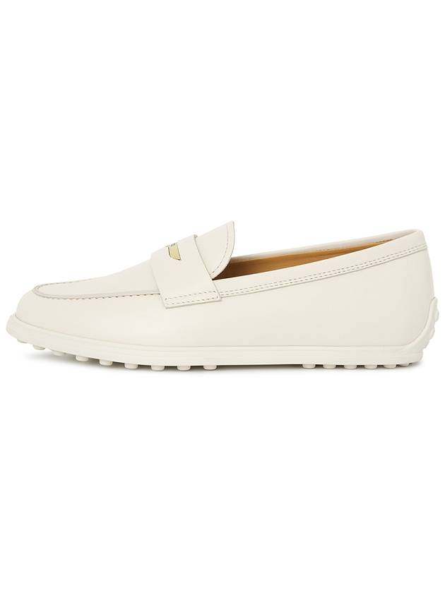 Women's Leather Loafers Off White - TOD'S - BALAAN 4