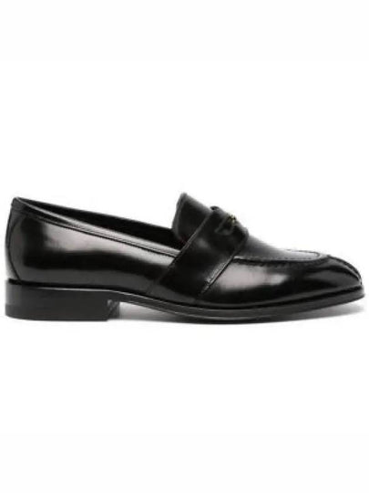 Women's Triomphe Polished Bullskin Loafers Black - CELINE - BALAAN 2