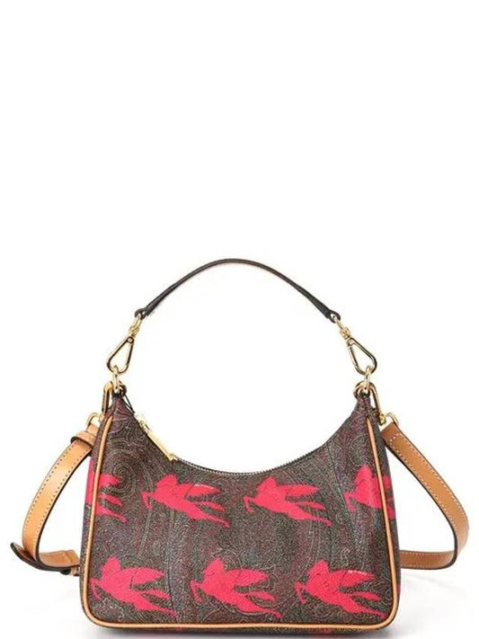 Stampa Pegasus Shoulder Bag Brown Red - ETRO - BALAAN.