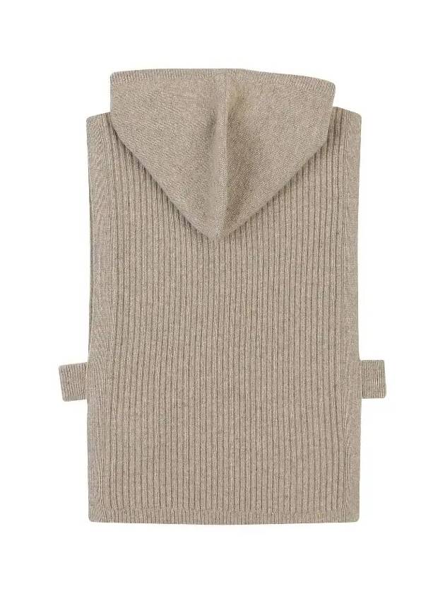 hooded knit vest OF2053LBBEIGE - ONOFF - BALAAN 2