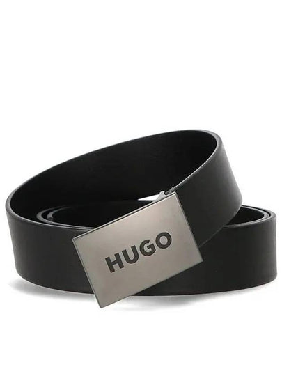 Logo Leather Belt Black - HUGO BOSS - BALAAN 2