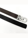 Reversible Gancini Belt Black Hickory - SALVATORE FERRAGAMO - BALAAN 5