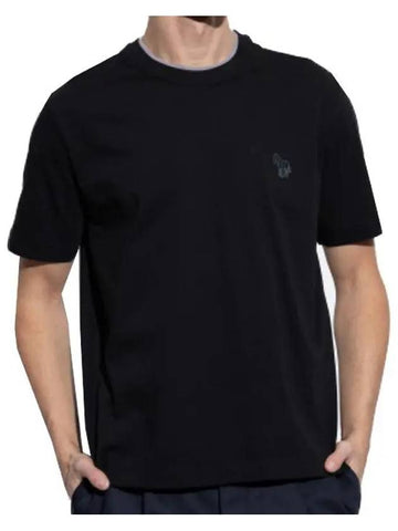 Zebra Short Sleeve T-Shirt Black - PAUL SMITH - BALAAN 1