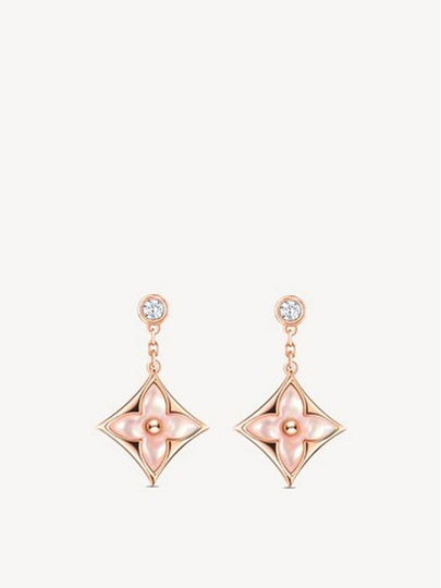 Color Blossom Star BB Earrings Pink Gold - LOUIS VUITTON - BALAAN 2