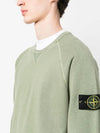 OLD Treatment Wappen Patch Crew Neck Sweatshirt Green - STONE ISLAND - BALAAN 6