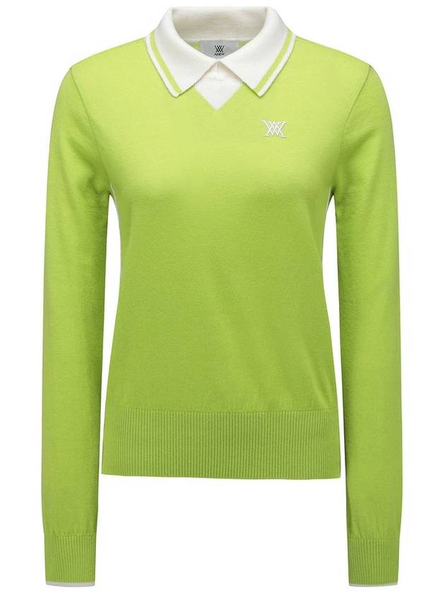 Official WOMEN COLLARED PSWEATER LN - ANEWGOLF - BALAAN 1