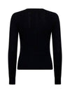 Embroidered Logo Pony Cable Knit Top Black - POLO RALPH LAUREN - BALAAN 3