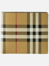 Check Motif Half Wallet Beige - BURBERRY - BALAAN 3