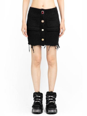 Short Skirt UE54KN280B9675 BLACK BLACK - VETEMENTS - BALAAN 1