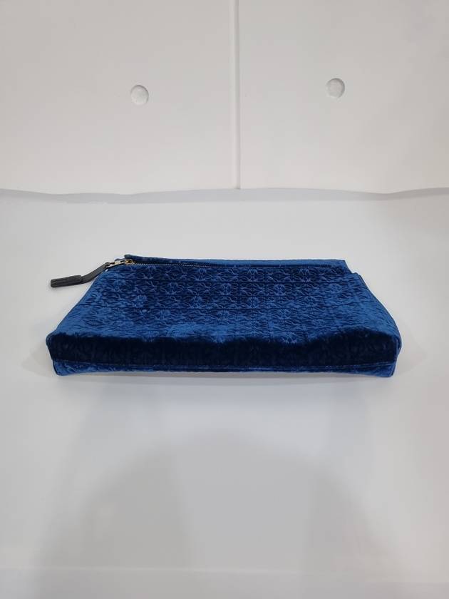 Direx satin blue clutch - LOEWE - BALAAN 3