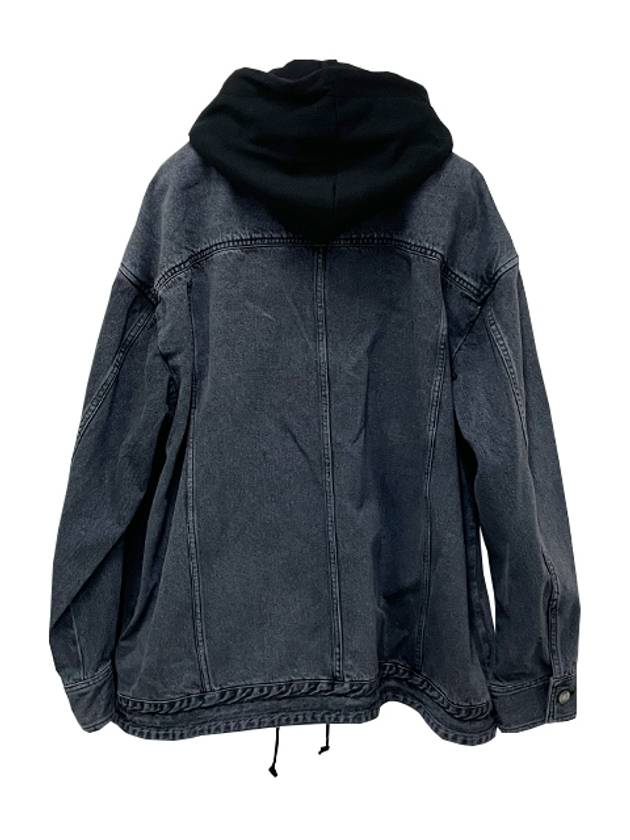 Jersey Hood Detachable Denim Long Trucker Jumper Gray JC3839PD13 - JUUN.J - BALAAN 3