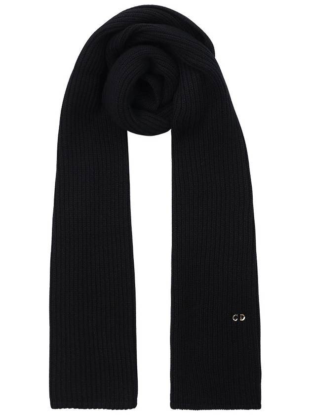 Knit Cashmere Muffler Black - DIOR - BALAAN 2