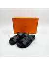 Women s Chypre Sandals Black H222100Z - HERMES - BALAAN 1