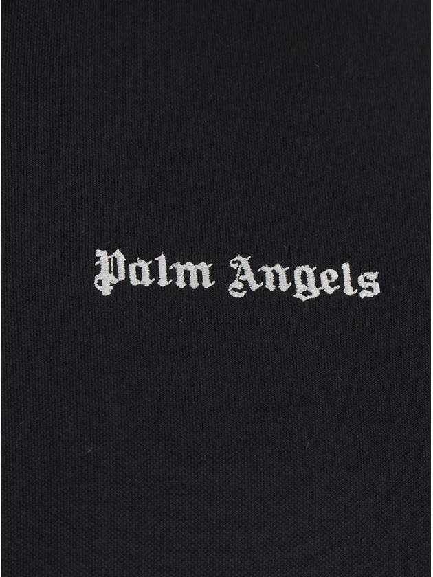 'Classic Logo' Black Sweatshirt With Logo Printed On The Front In Tech Fabric Man - PALM ANGELS - BALAAN 3