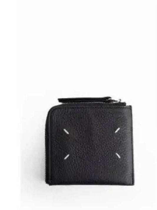 Signature Stitch Zipper Half Wallet Black - MAISON MARGIELA - BALAAN 2