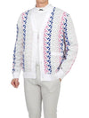 Men's Vice Pink Painting Bridge Knit Top White - J.LINDEBERG - BALAAN 6