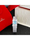 Constellation Blue Mother of Pearl Ladies Top Luxury Diamond Mini Steel Watch - OMEGA - BALAAN 9