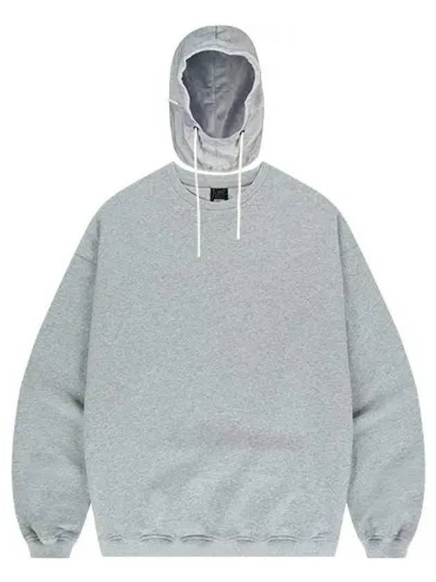 9 23 Balaclava Detouchable Quilted Pullover Melange Gray - OFFGRID - BALAAN 6