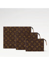 Trio Toilet Monogram Coated Canvas Pouch Bag Brown - LOUIS VUITTON - BALAAN 2