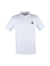 Men's Cotton Patch Polo Shirt White - PARAJUMPERS - BALAAN 1